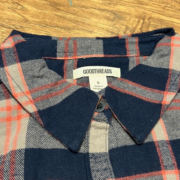 Goodthreads plaid cozy button down cottage vibe long slee… - Picture 2 of 11